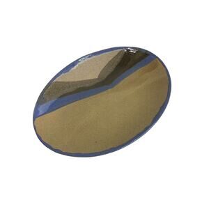 Ojo Sarco Willson Riggs Studio Pottery Oval Platter Scenery Signed 13.5 Inch